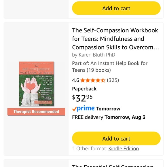 Self-Compassion Workbook for Teens - Picture 4 of 4